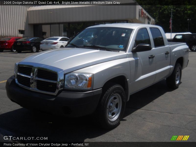 Bright Silver Metallic / Medium Slate Gray 2006 Dodge Dakota ST Quad Cab 4x4