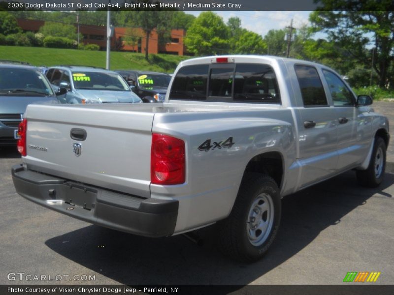 Bright Silver Metallic / Medium Slate Gray 2006 Dodge Dakota ST Quad Cab 4x4