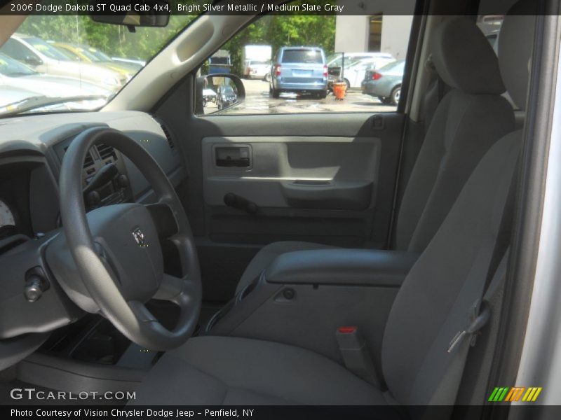 Bright Silver Metallic / Medium Slate Gray 2006 Dodge Dakota ST Quad Cab 4x4