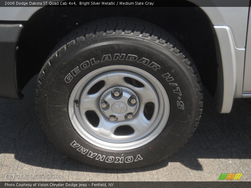 Bright Silver Metallic / Medium Slate Gray 2006 Dodge Dakota ST Quad Cab 4x4