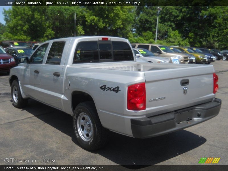 Bright Silver Metallic / Medium Slate Gray 2006 Dodge Dakota ST Quad Cab 4x4