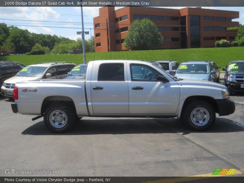 Bright Silver Metallic / Medium Slate Gray 2006 Dodge Dakota ST Quad Cab 4x4