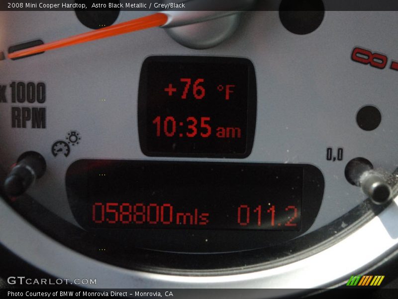 Astro Black Metallic / Grey/Black 2008 Mini Cooper Hardtop