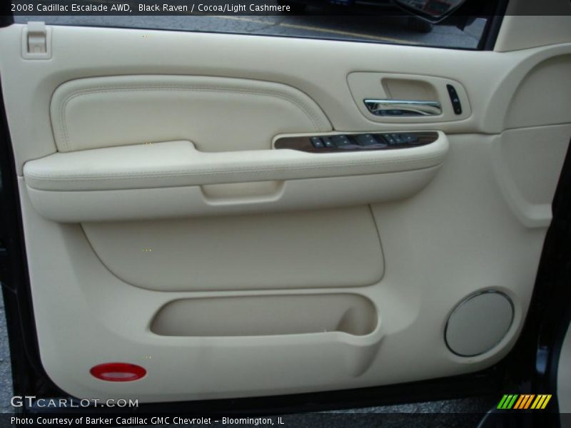 Black Raven / Cocoa/Light Cashmere 2008 Cadillac Escalade AWD