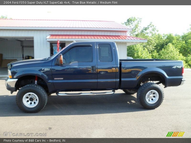 True Blue Metallic / Medium Flint 2004 Ford F350 Super Duty XLT SuperCab 4x4