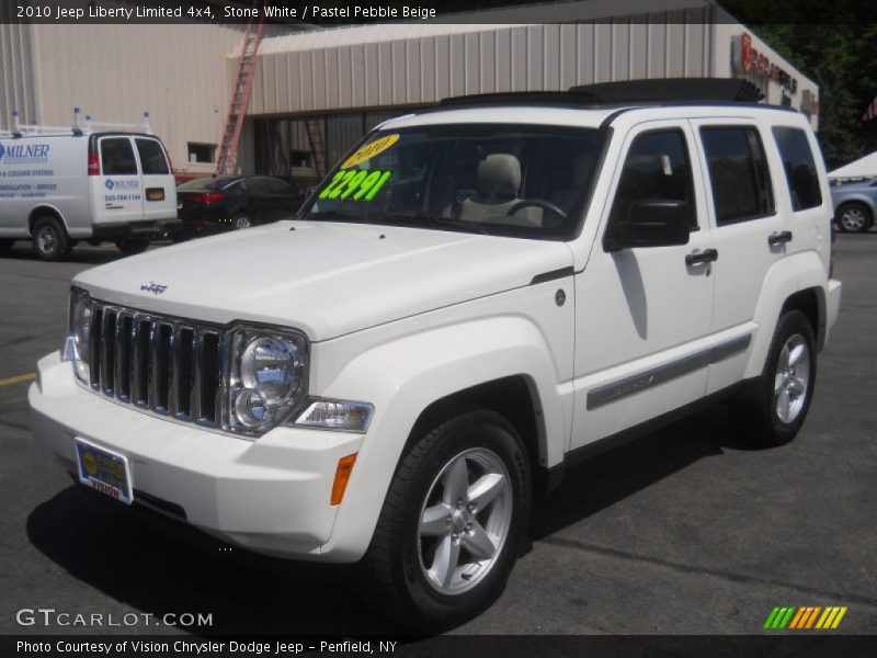 Stone White / Pastel Pebble Beige 2010 Jeep Liberty Limited 4x4