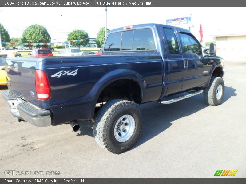 True Blue Metallic / Medium Flint 2004 Ford F350 Super Duty XLT SuperCab 4x4