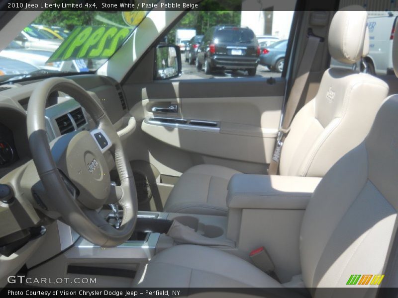 Stone White / Pastel Pebble Beige 2010 Jeep Liberty Limited 4x4