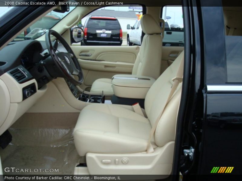 Black Raven / Cocoa/Light Cashmere 2008 Cadillac Escalade AWD