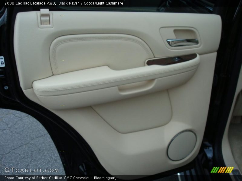 Black Raven / Cocoa/Light Cashmere 2008 Cadillac Escalade AWD