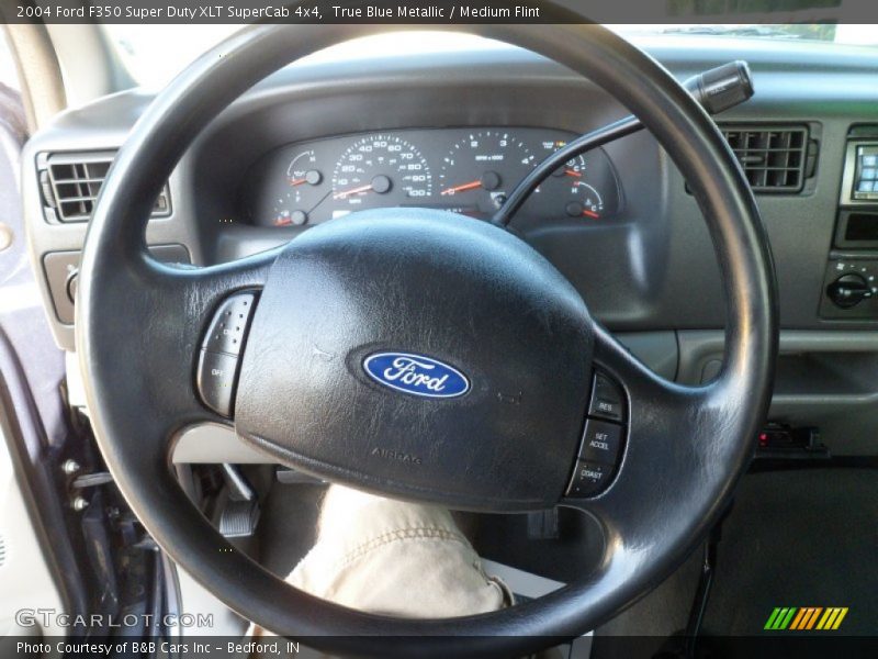 True Blue Metallic / Medium Flint 2004 Ford F350 Super Duty XLT SuperCab 4x4
