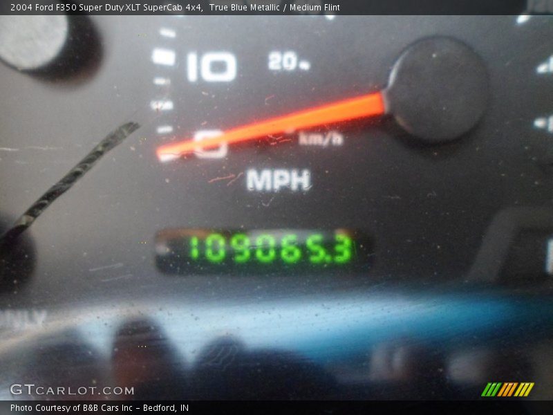 True Blue Metallic / Medium Flint 2004 Ford F350 Super Duty XLT SuperCab 4x4