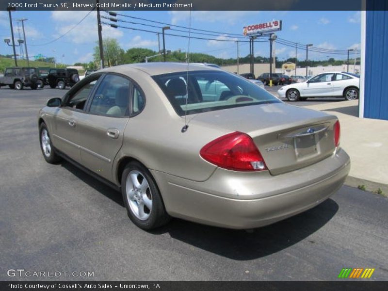Harvest Gold Metallic / Medium Parchment 2000 Ford Taurus SE