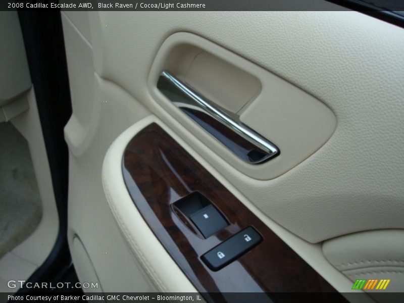 Black Raven / Cocoa/Light Cashmere 2008 Cadillac Escalade AWD