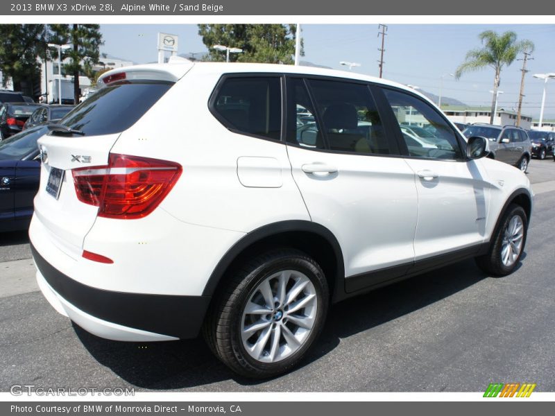 Alpine White / Sand Beige 2013 BMW X3 xDrive 28i