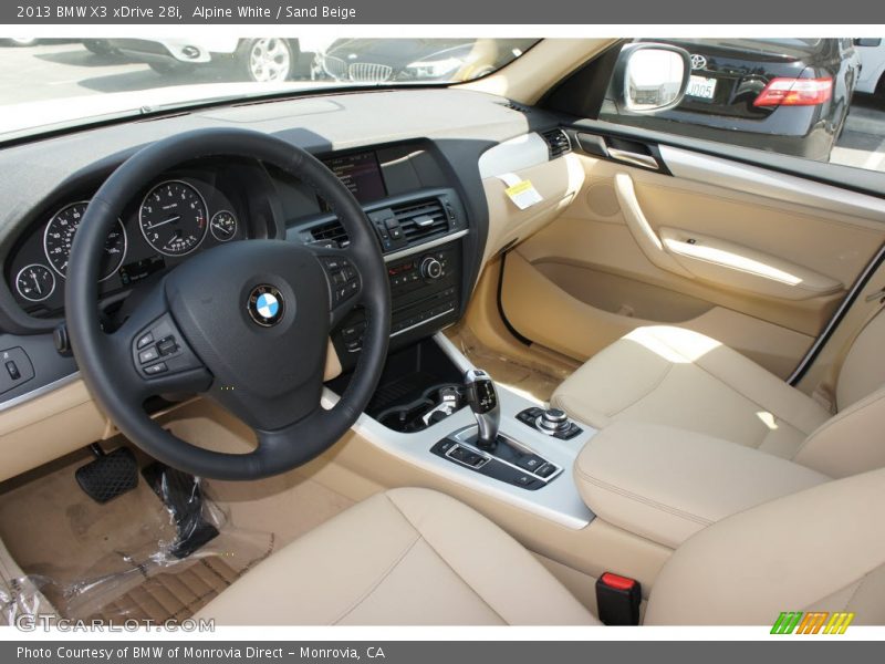 Alpine White / Sand Beige 2013 BMW X3 xDrive 28i