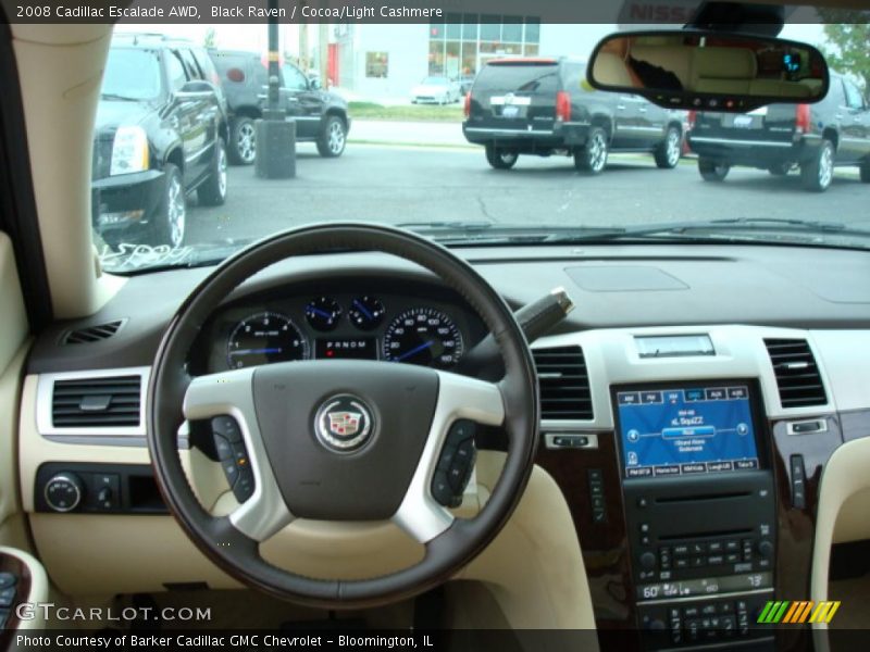 Black Raven / Cocoa/Light Cashmere 2008 Cadillac Escalade AWD