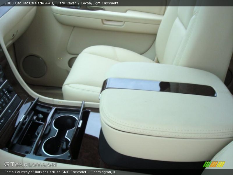 Black Raven / Cocoa/Light Cashmere 2008 Cadillac Escalade AWD