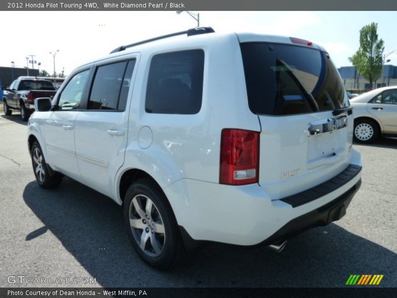 White Diamond Pearl / Black 2012 Honda Pilot Touring 4WD