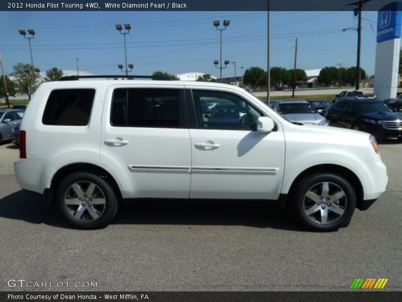 White Diamond Pearl / Black 2012 Honda Pilot Touring 4WD