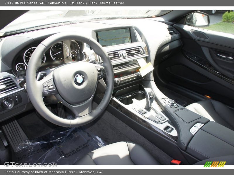 Jet Black / Black Dakota Leather 2012 BMW 6 Series 640i Convertible