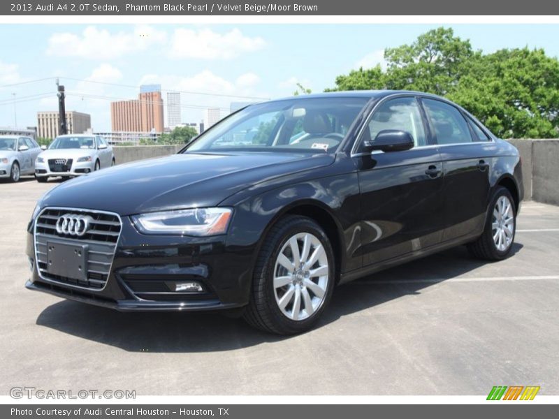 Phantom Black Pearl / Velvet Beige/Moor Brown 2013 Audi A4 2.0T Sedan