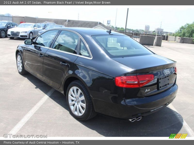 Phantom Black Pearl / Velvet Beige/Moor Brown 2013 Audi A4 2.0T Sedan