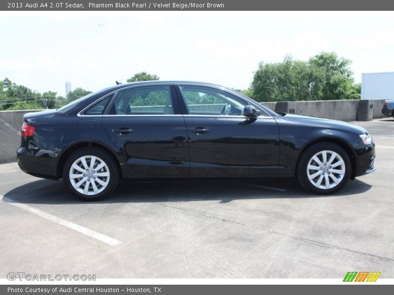 Phantom Black Pearl / Velvet Beige/Moor Brown 2013 Audi A4 2.0T Sedan