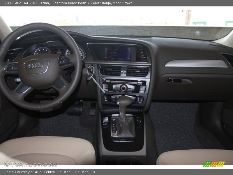 Phantom Black Pearl / Velvet Beige/Moor Brown 2013 Audi A4 2.0T Sedan