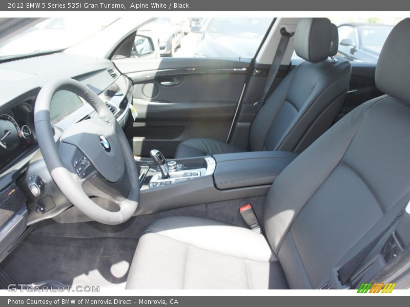 Alpine White / Black 2012 BMW 5 Series 535i Gran Turismo
