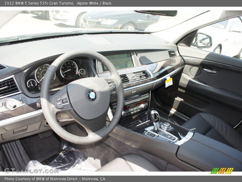 Alpine White / Black 2012 BMW 5 Series 535i Gran Turismo
