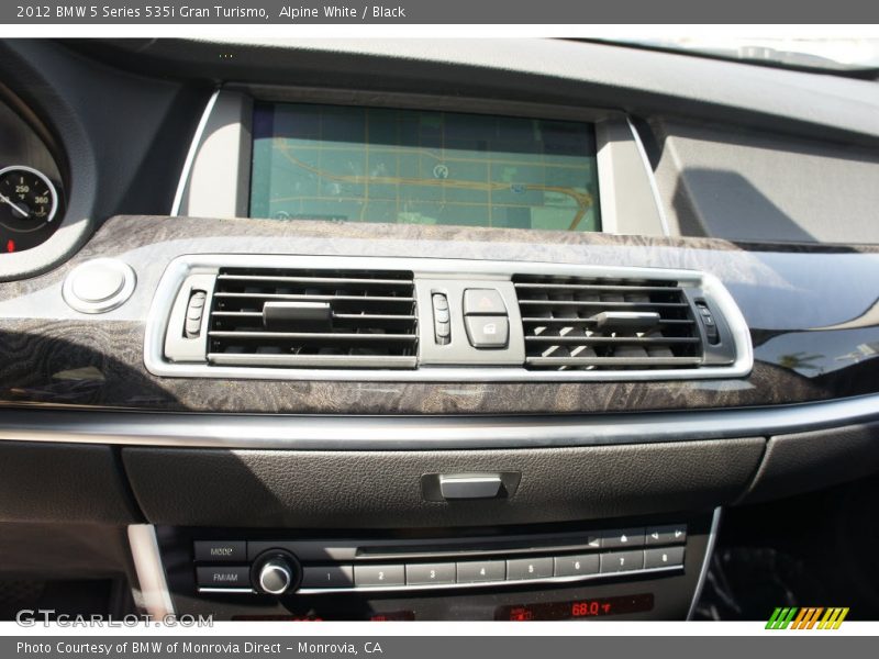 Alpine White / Black 2012 BMW 5 Series 535i Gran Turismo