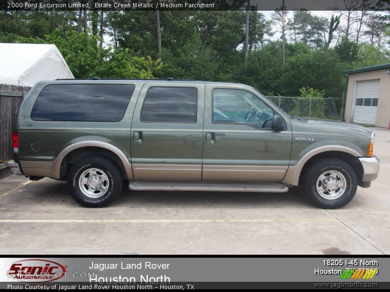Estate Green Metallic / Medium Parchment 2000 Ford Excursion Limited