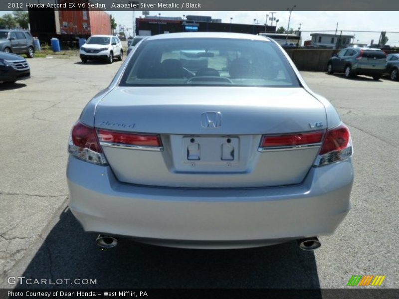 Alabaster Silver Metallic / Black 2012 Honda Accord EX V6 Sedan