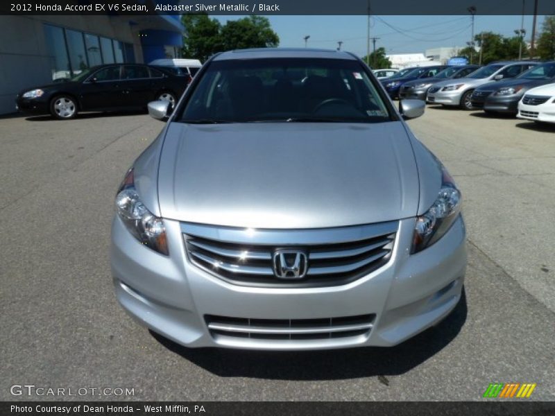 Alabaster Silver Metallic / Black 2012 Honda Accord EX V6 Sedan