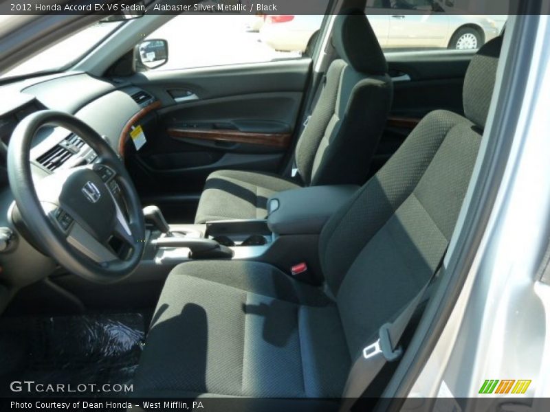 Alabaster Silver Metallic / Black 2012 Honda Accord EX V6 Sedan