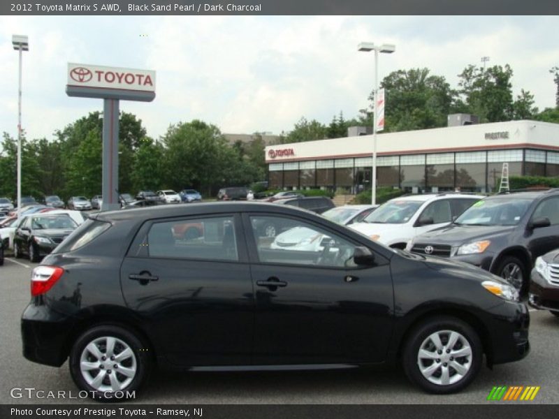 Black Sand Pearl / Dark Charcoal 2012 Toyota Matrix S AWD