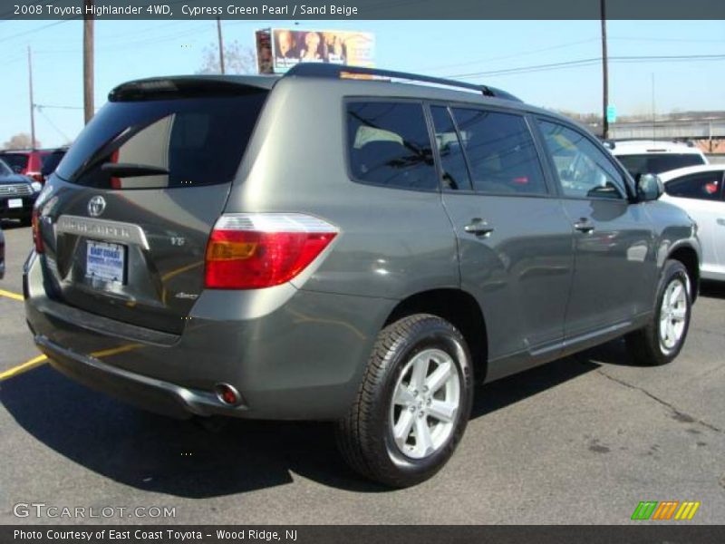 Cypress Green Pearl / Sand Beige 2008 Toyota Highlander 4WD