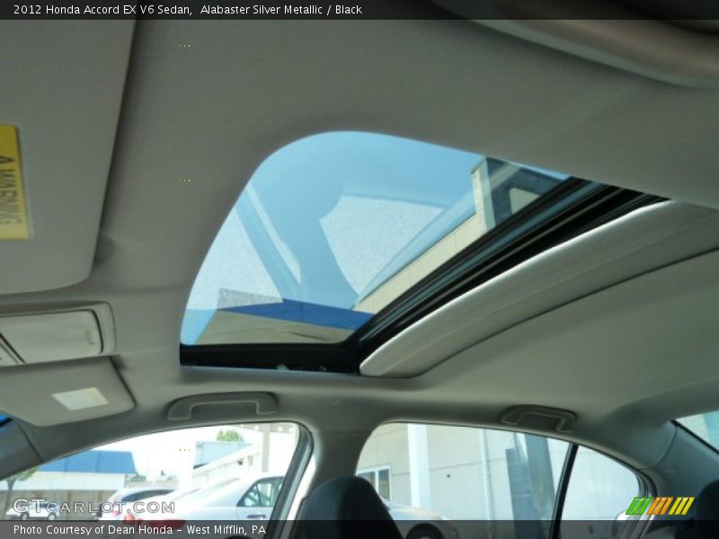 Alabaster Silver Metallic / Black 2012 Honda Accord EX V6 Sedan