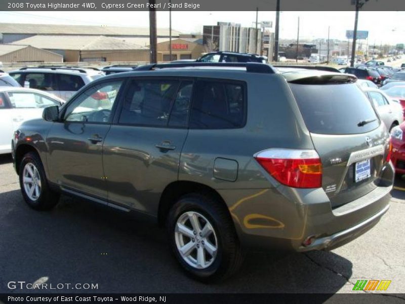Cypress Green Pearl / Sand Beige 2008 Toyota Highlander 4WD