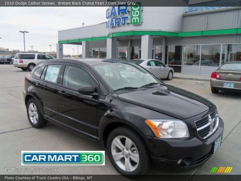 Brilliant Black Crystal Pearl / Dark Slate Gray 2010 Dodge Caliber Uptown