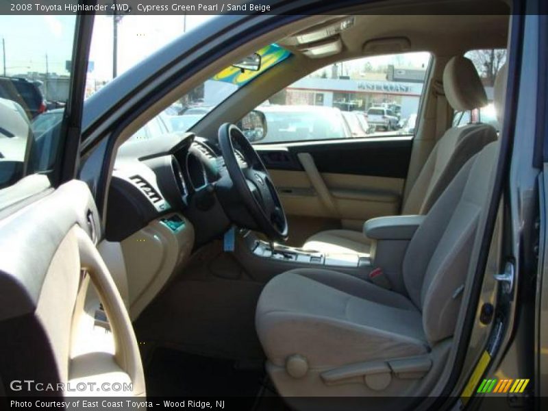 Cypress Green Pearl / Sand Beige 2008 Toyota Highlander 4WD