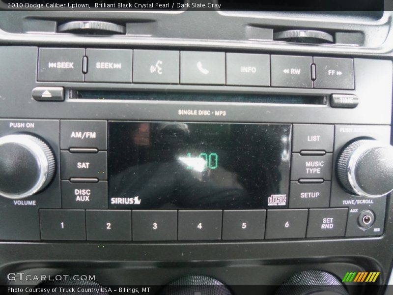 Brilliant Black Crystal Pearl / Dark Slate Gray 2010 Dodge Caliber Uptown