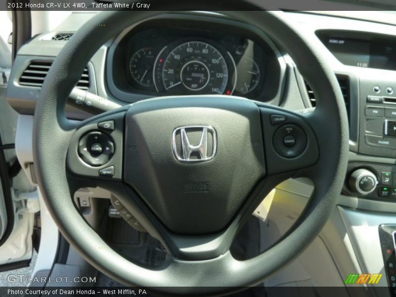 Taffeta White / Gray 2012 Honda CR-V LX 4WD