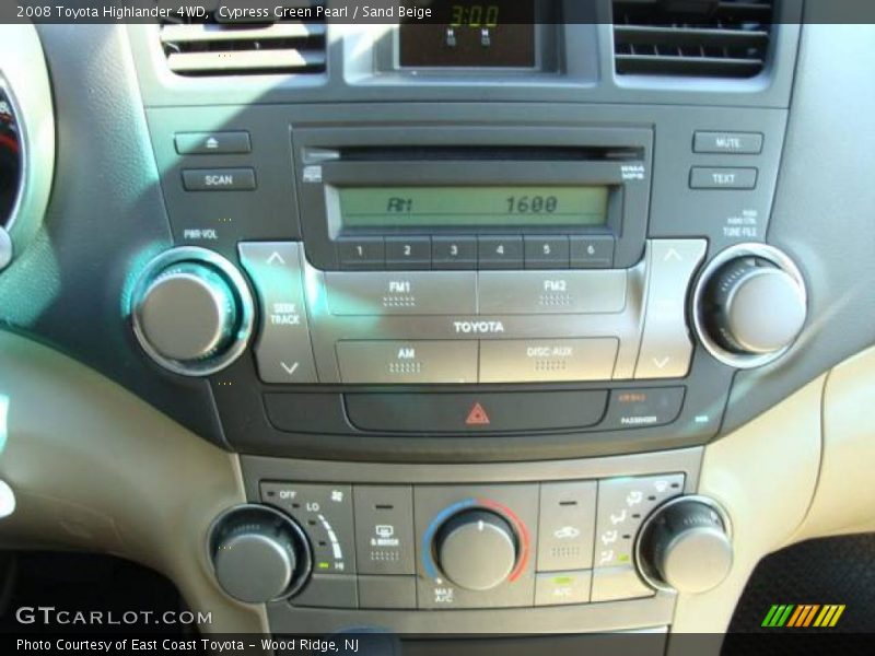 Cypress Green Pearl / Sand Beige 2008 Toyota Highlander 4WD
