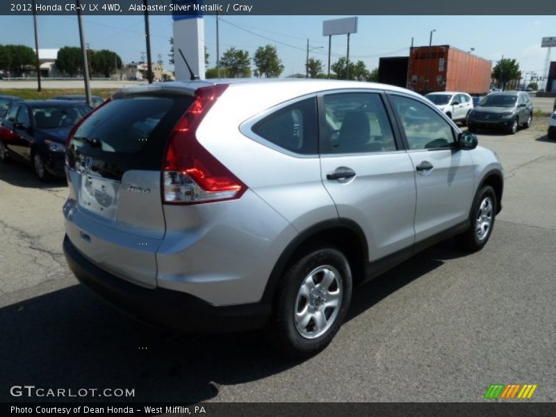 Alabaster Silver Metallic / Gray 2012 Honda CR-V LX 4WD