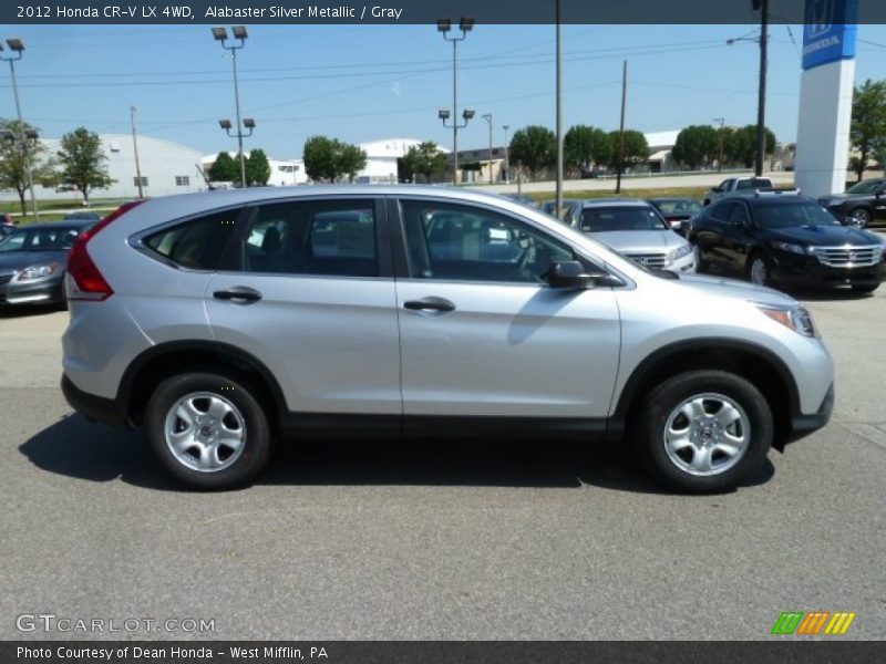 Alabaster Silver Metallic / Gray 2012 Honda CR-V LX 4WD