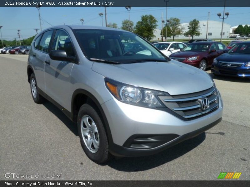 Alabaster Silver Metallic / Gray 2012 Honda CR-V LX 4WD