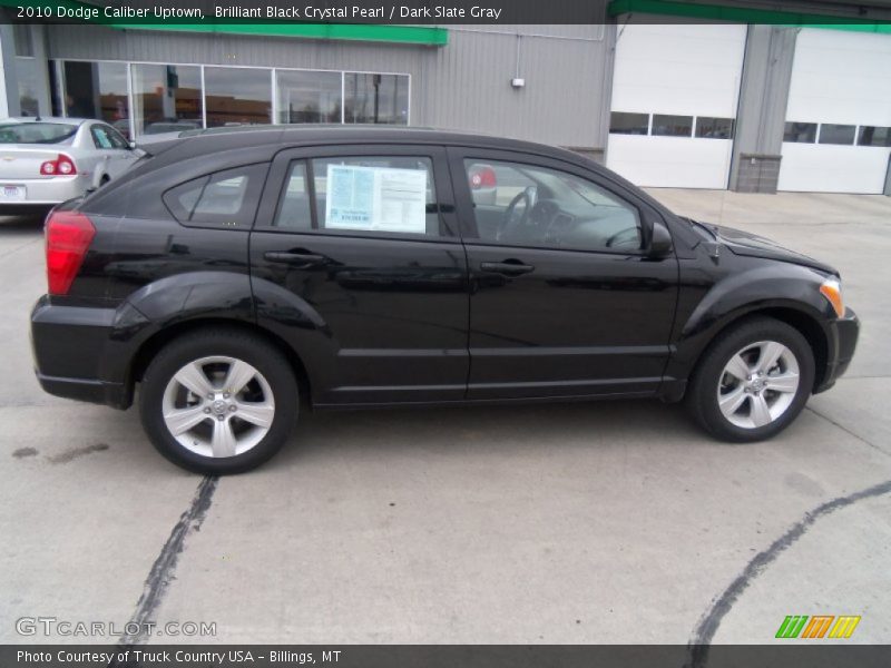 Brilliant Black Crystal Pearl / Dark Slate Gray 2010 Dodge Caliber Uptown
