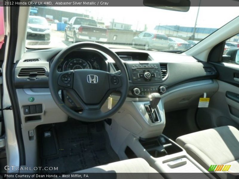 Alabaster Silver Metallic / Gray 2012 Honda CR-V LX 4WD